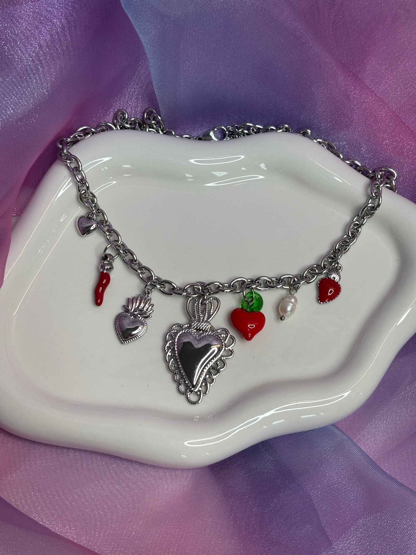 Collana Charms Heart