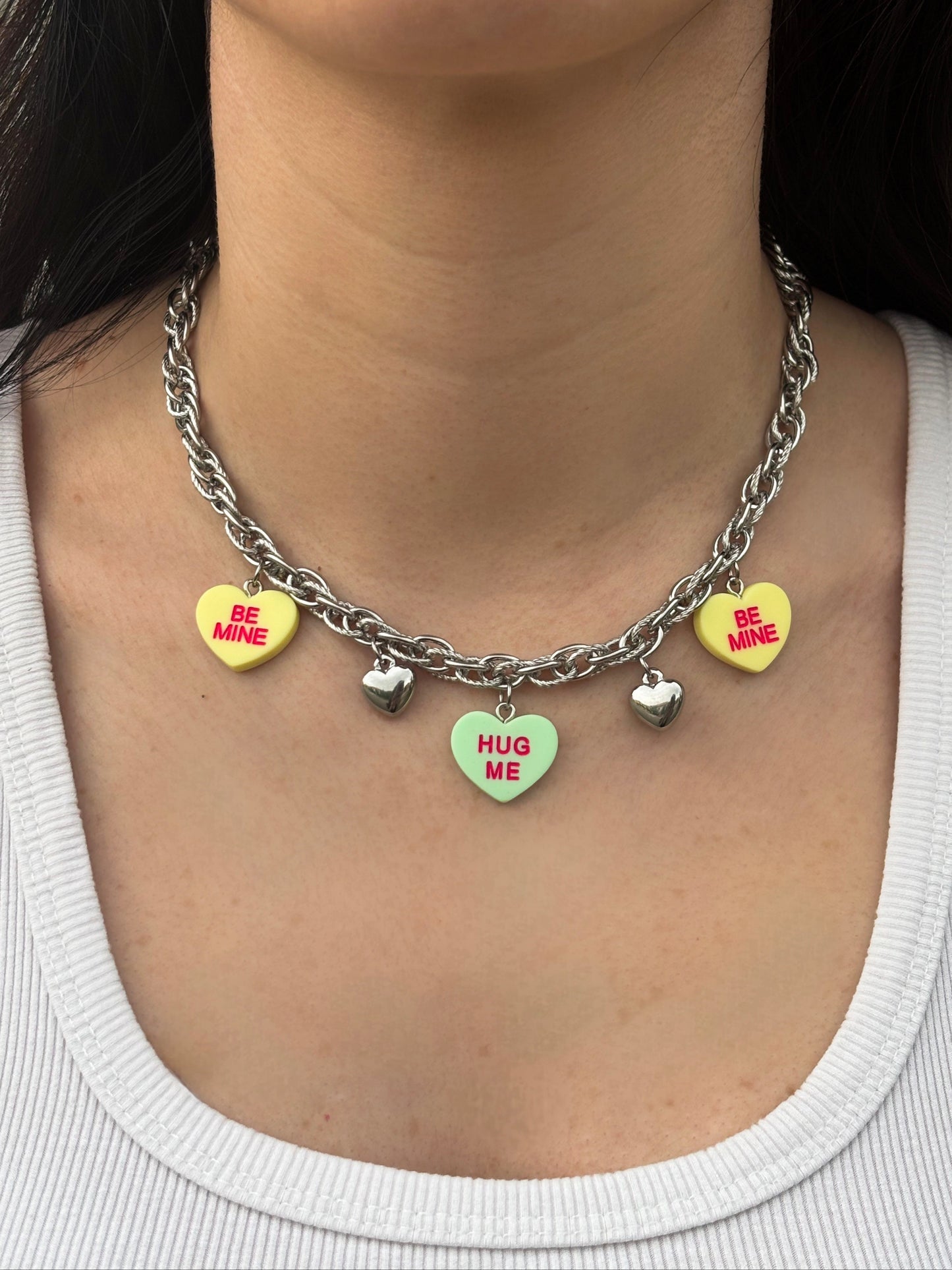 Collana Charms Cuori