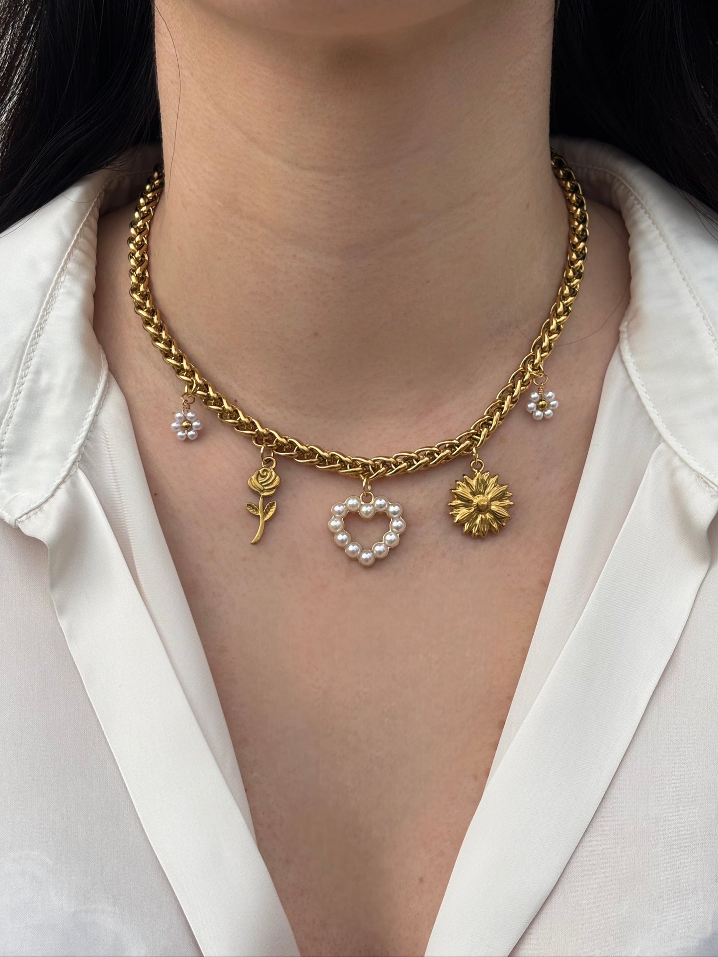 Collana Charms Pearl