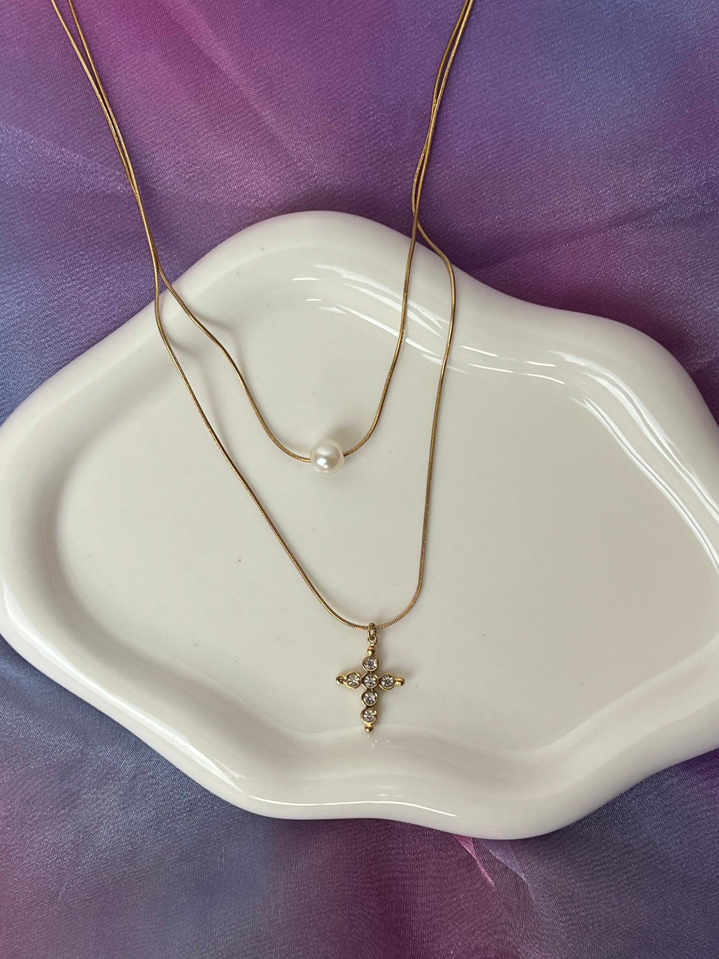 Collana Doppia Croce