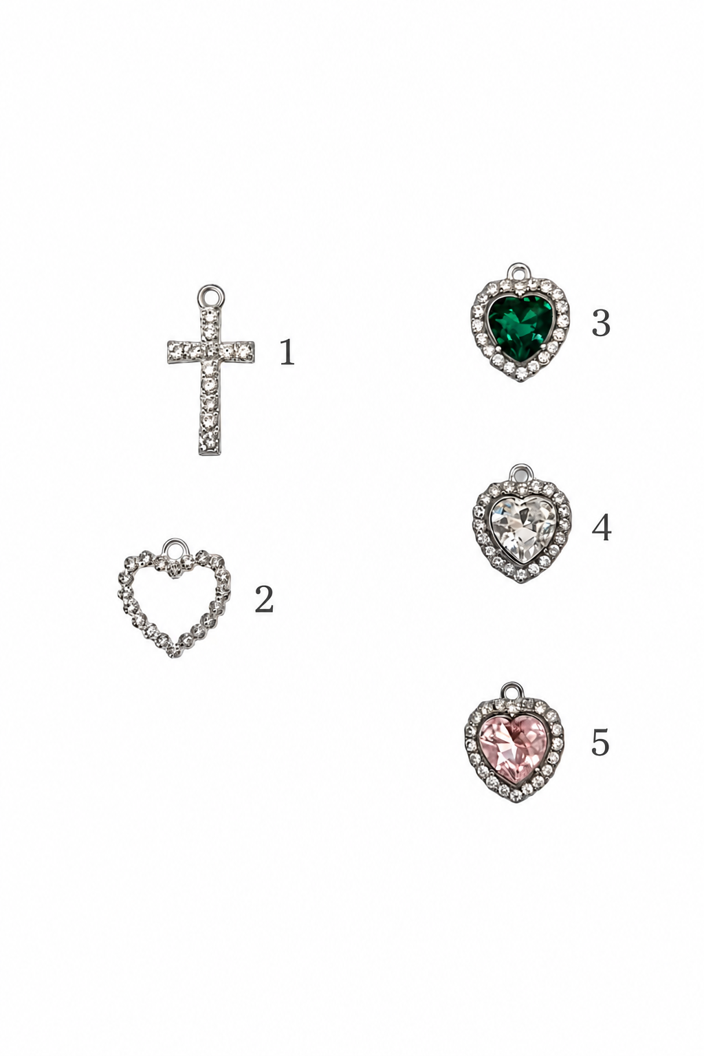 Charms Zirconi Silver