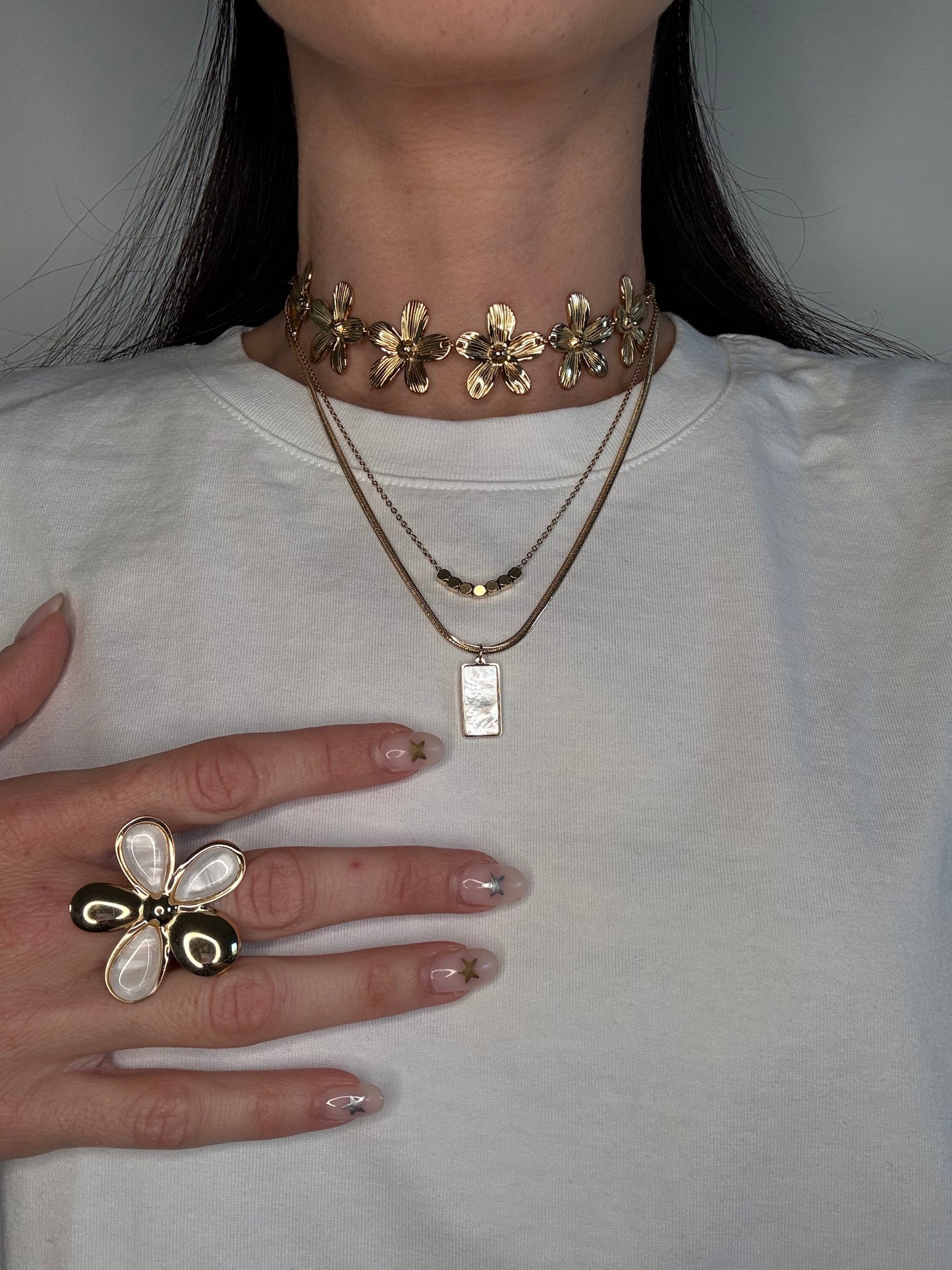 Collana Flower Gold