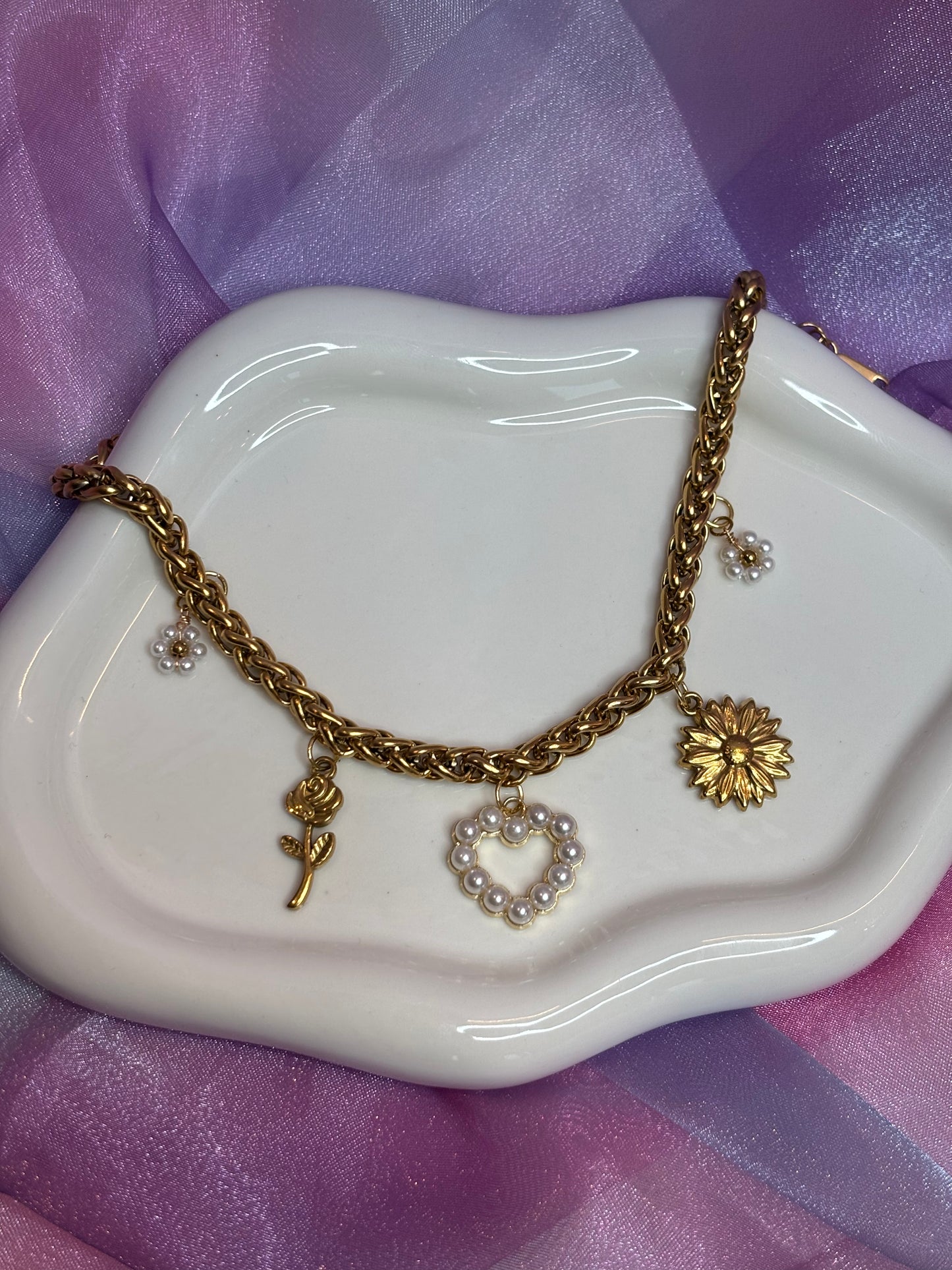 Collana Charms Pearl