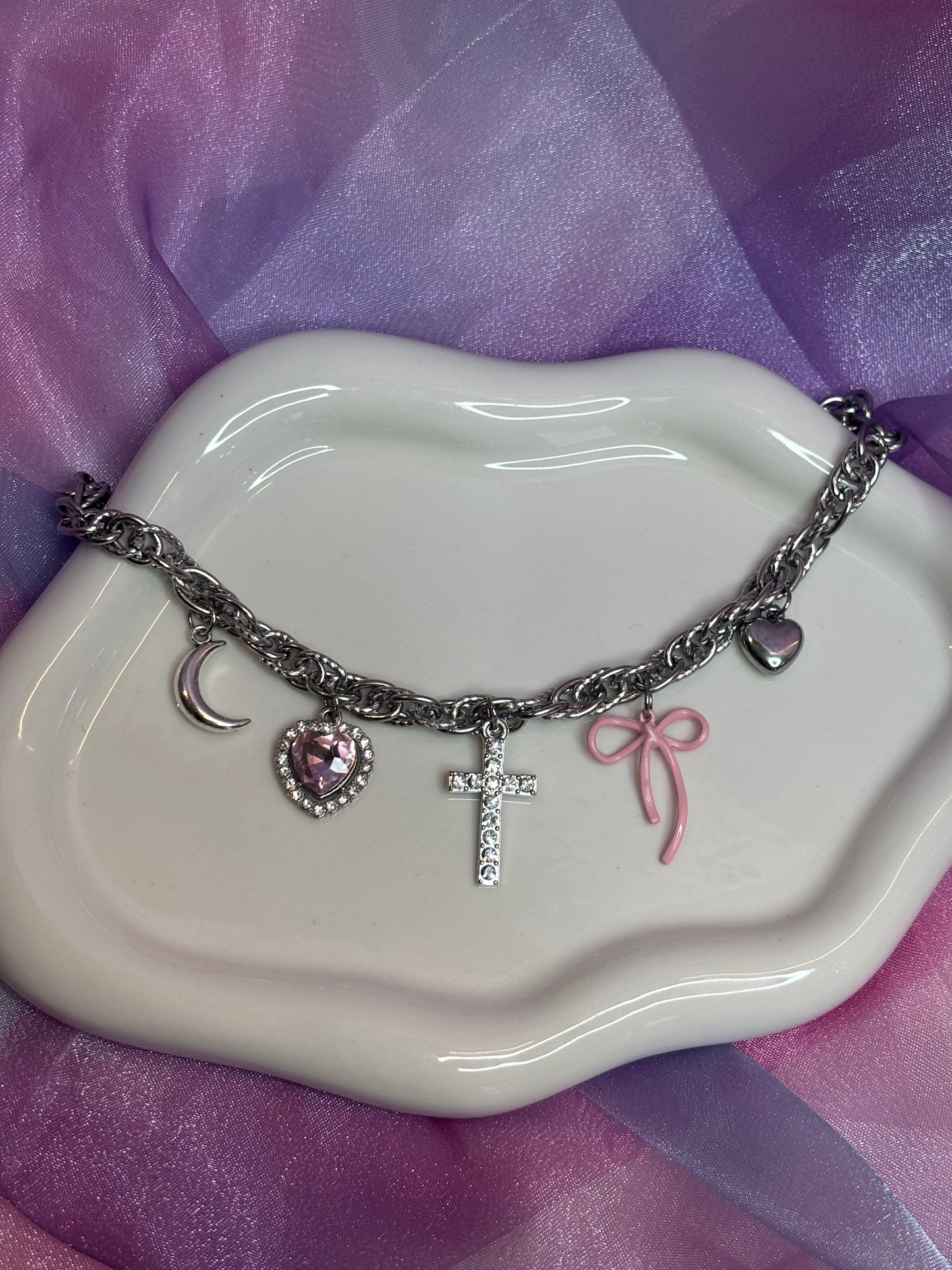 Collana Charms Pink