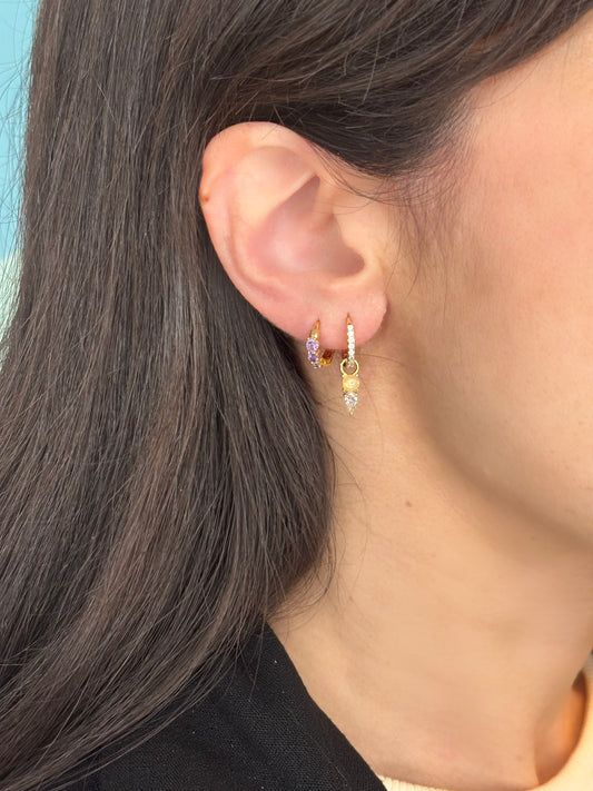 Orecchino Cerchio Color