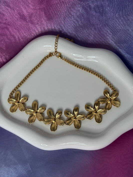 Collana Flower Gold