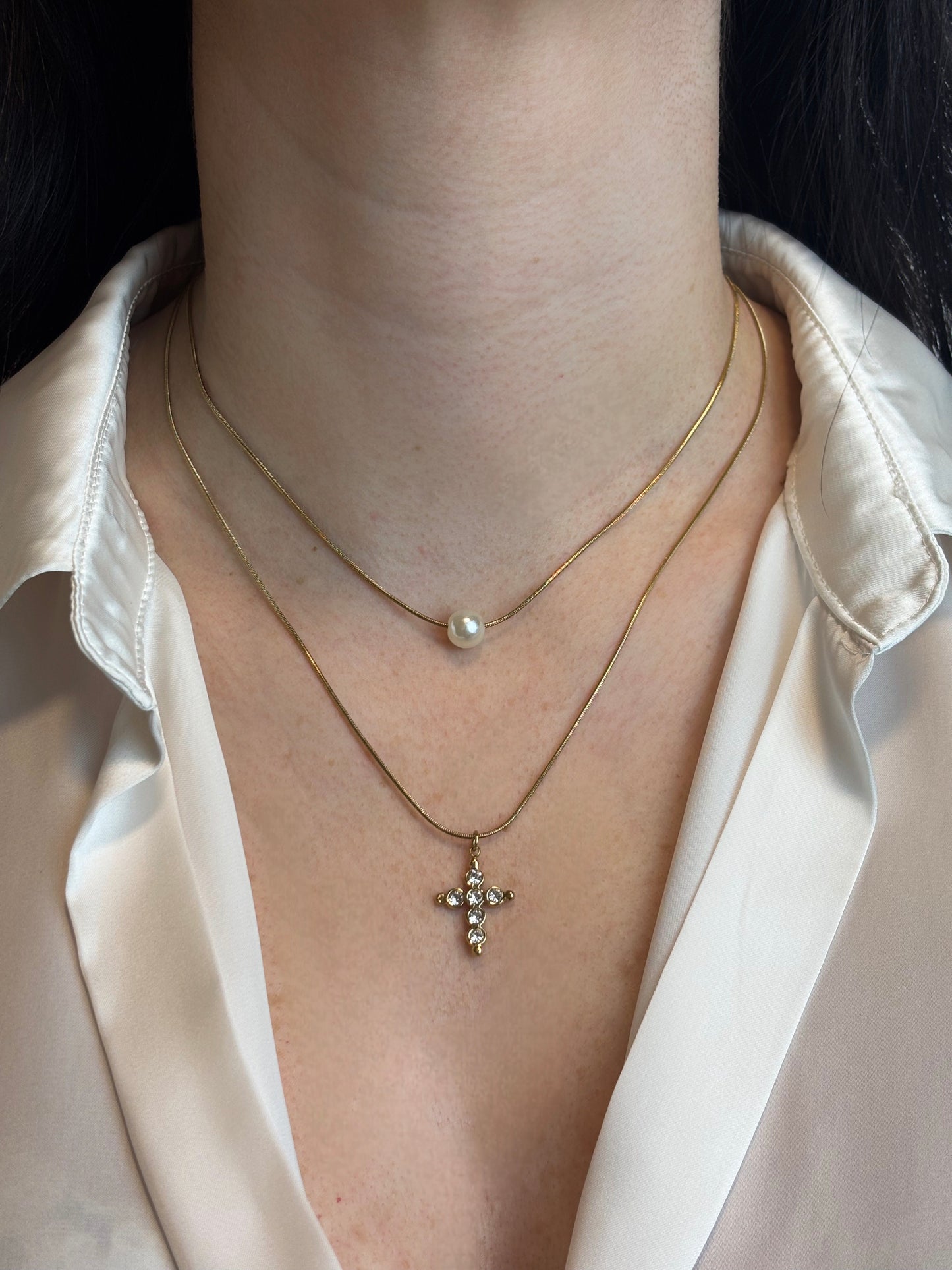Collana Doppia Croce
