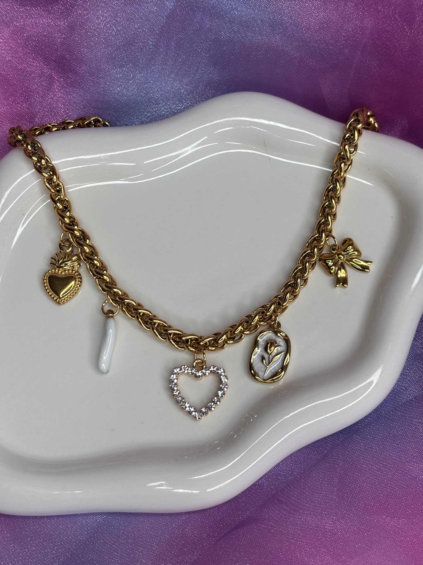 Collana Charms White