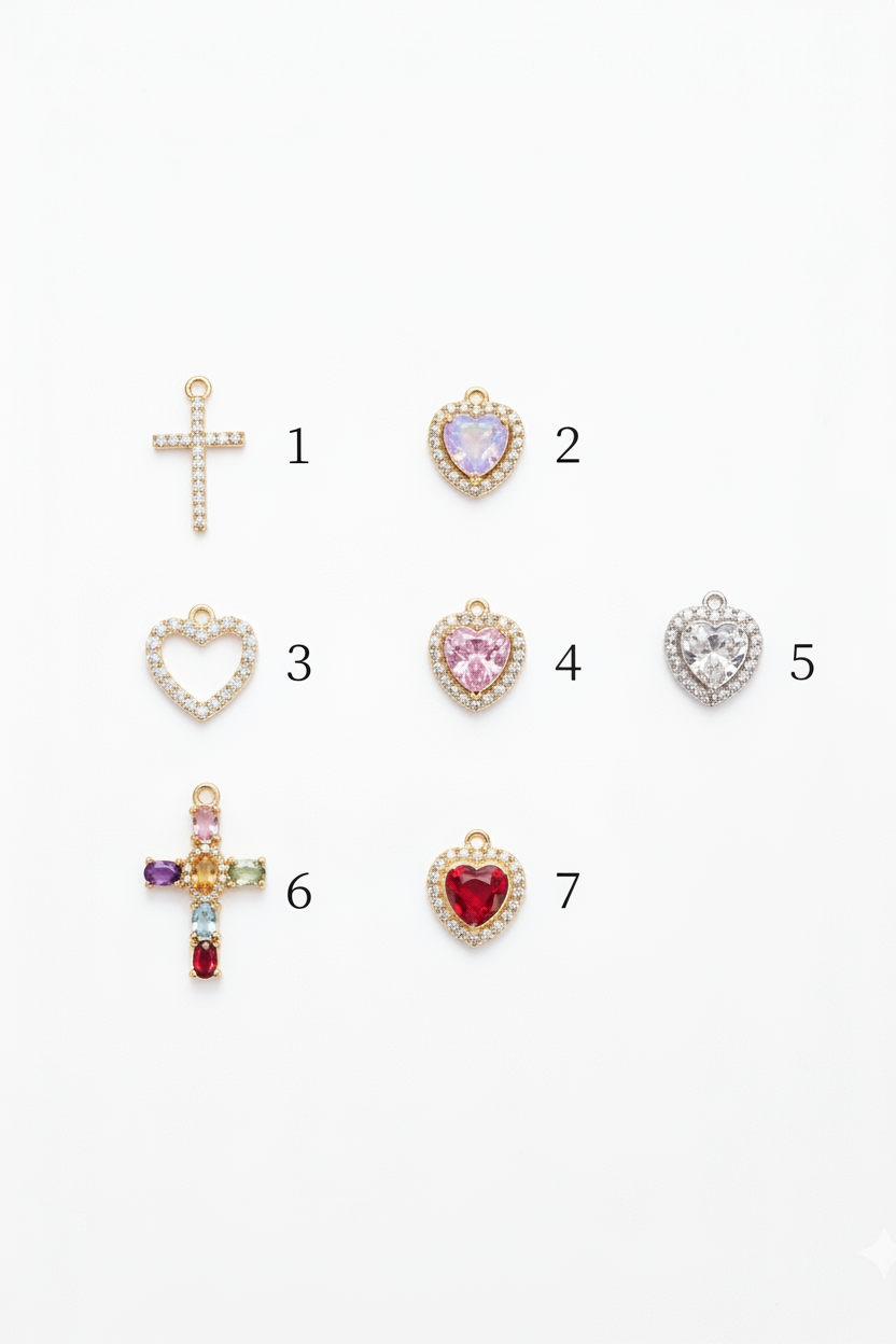 Charms Zirconi Gold