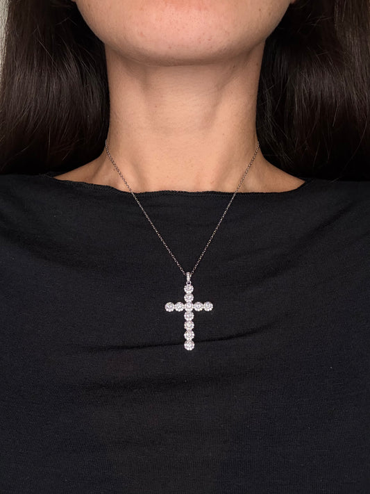 Collana Croce Brillante
