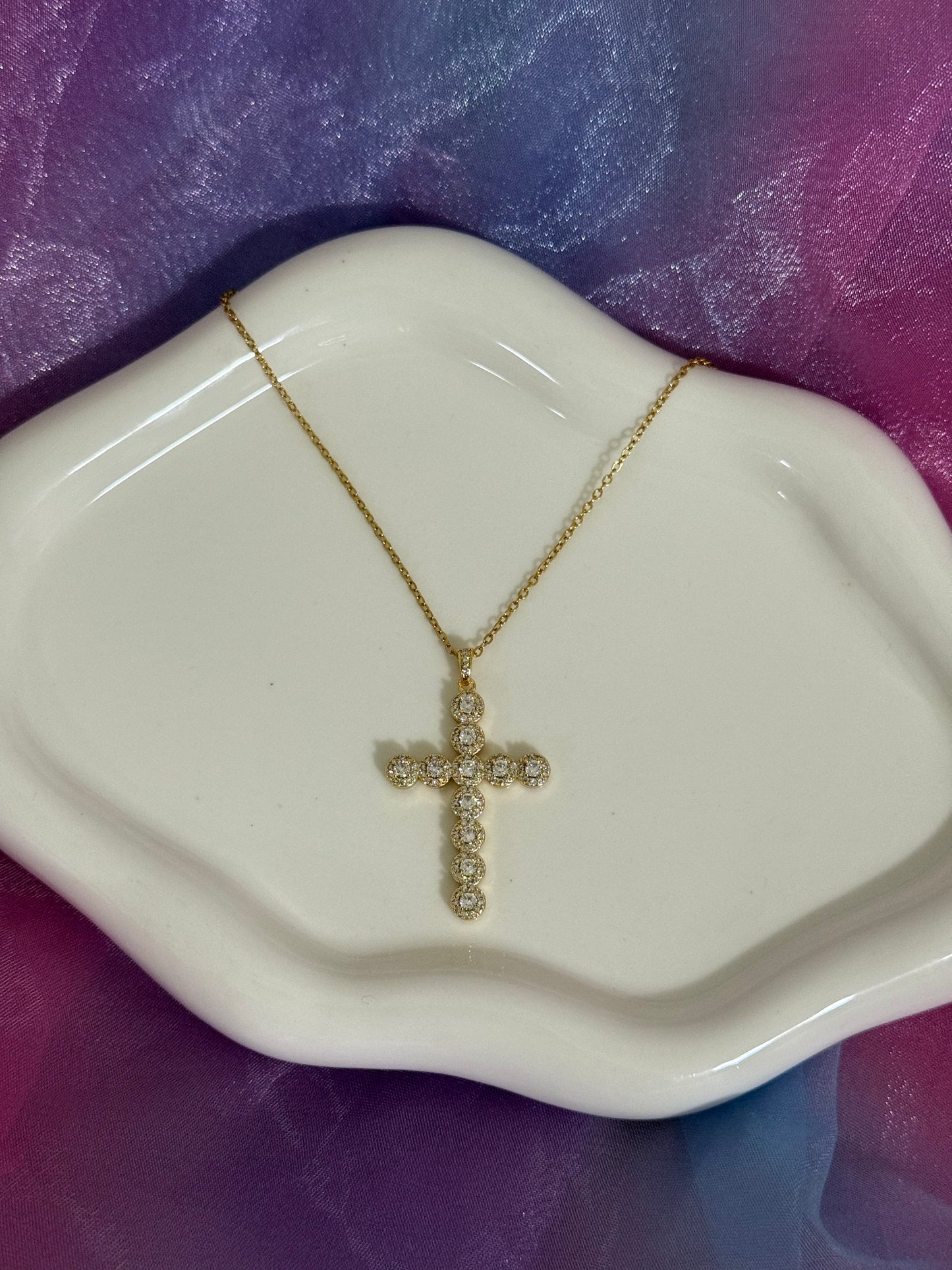 Collana Croce Brillante