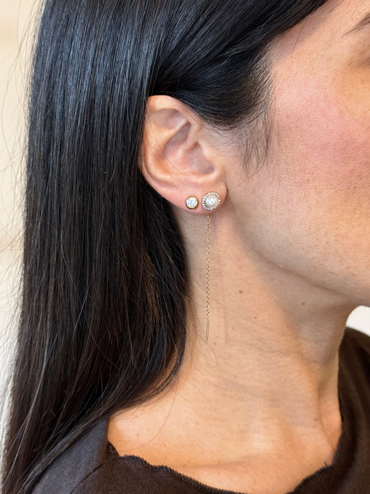 Orecchini Filo Perla