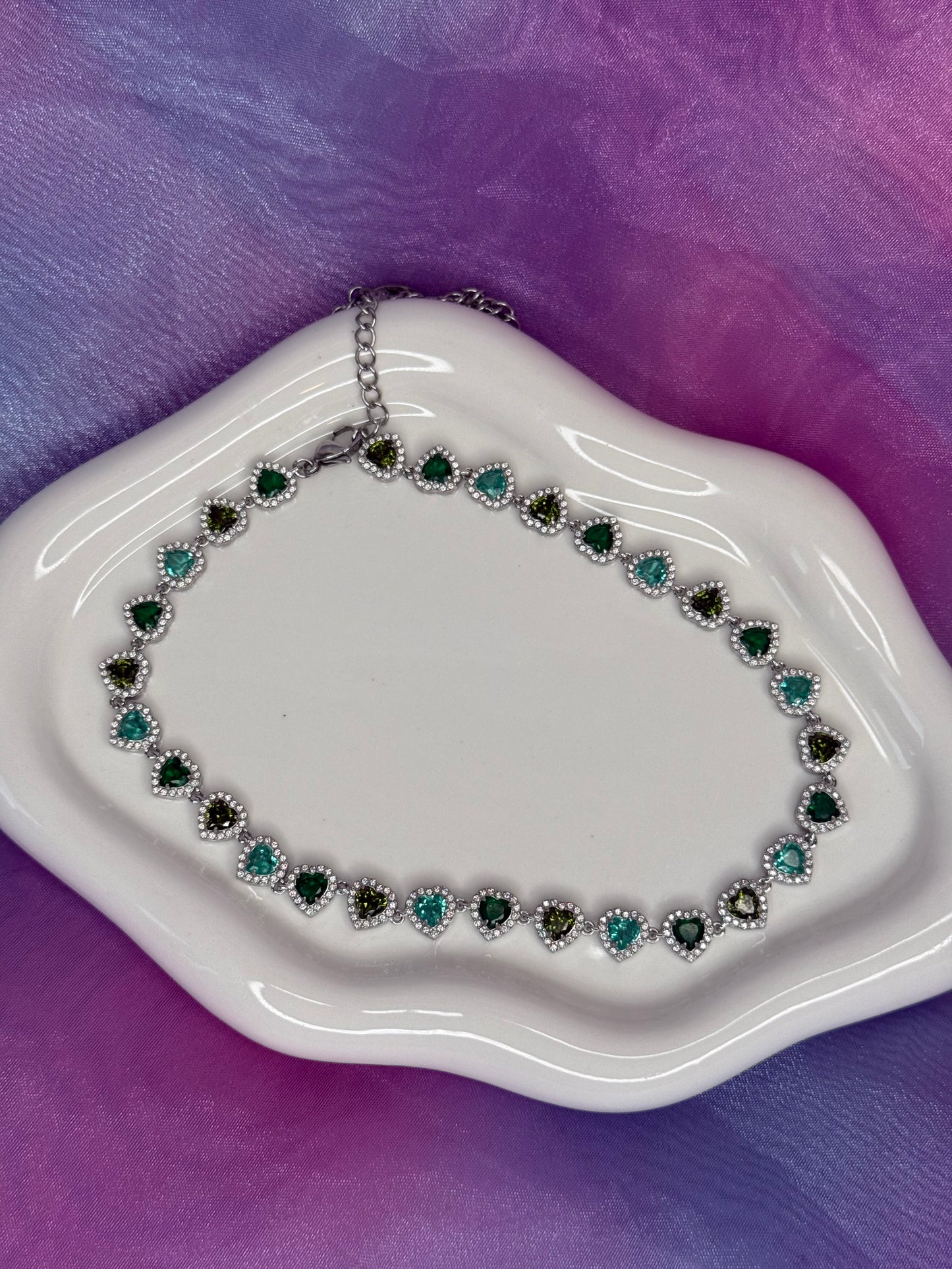 Collana Zirconi Cuore