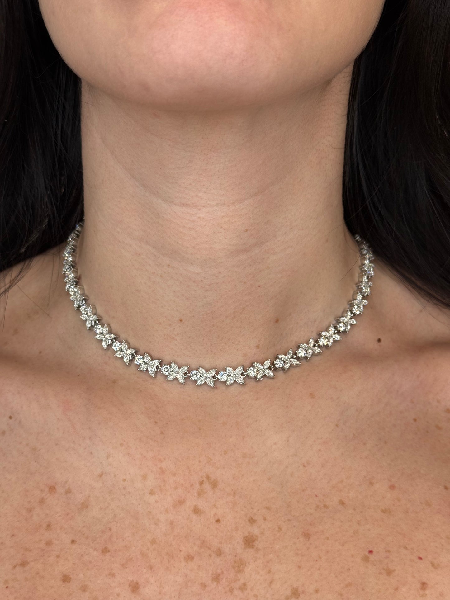 Collana Zirconi Farfalla