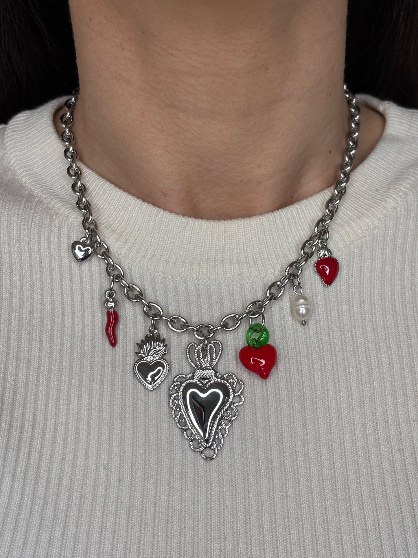 Collana Charms Heart